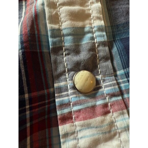 Men's American Eagle Long Sleeve Pearl Snap Shirt Size M - Picture 2 of 6